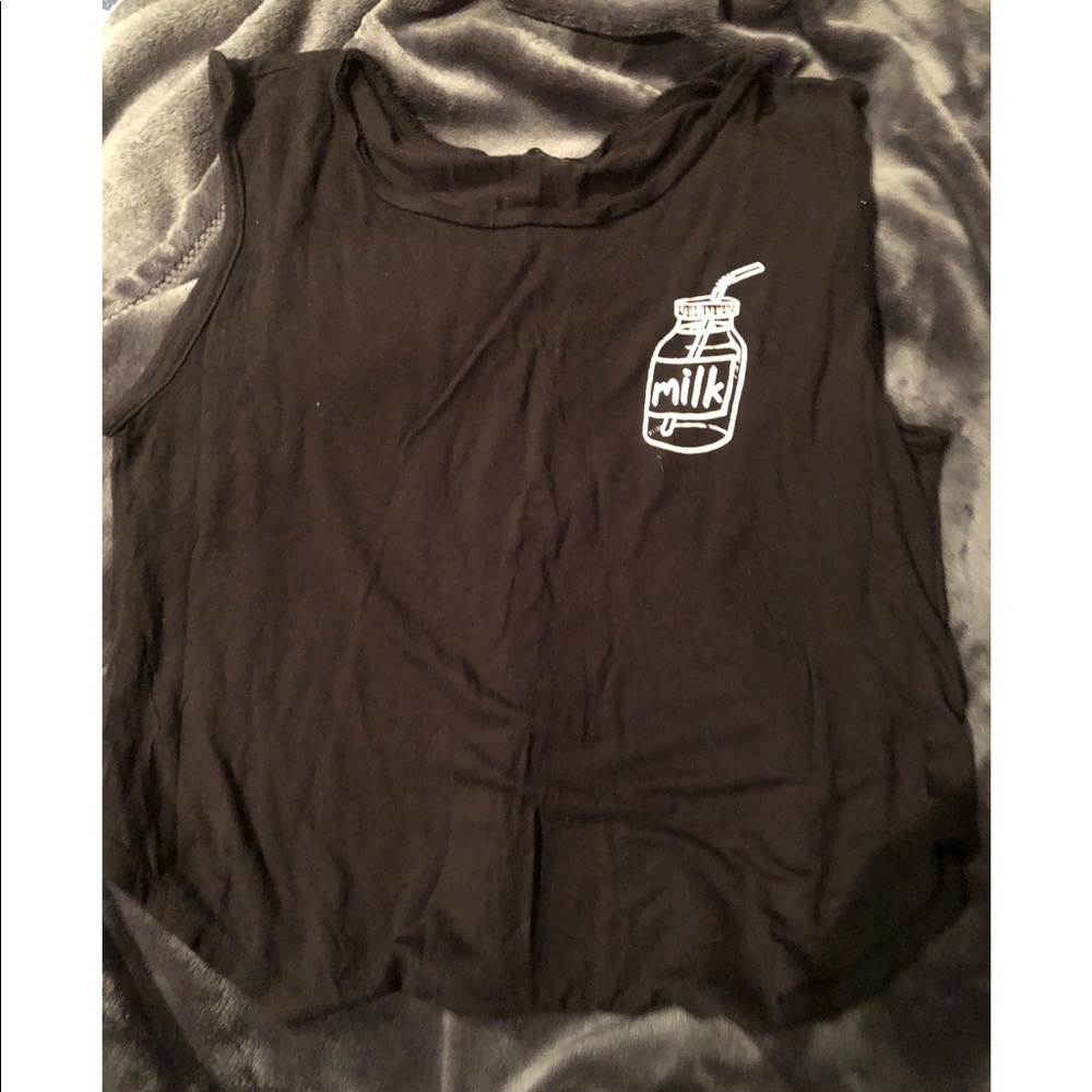 ‘Milk’ Tank top/Crop top